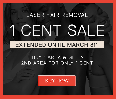 laser hair removal 1 cent sale